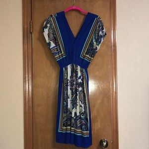 Deep Blue Flowy Dress